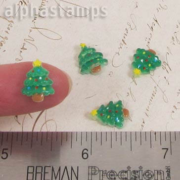 Mini Resin Christmas Tree with Star