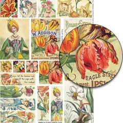 Tulip Slides & ATCs Collage Sheet