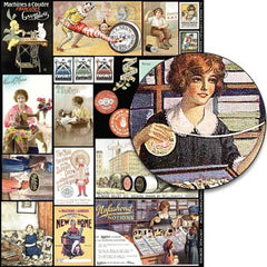 Vintage Sewing #1 Collage Sheet