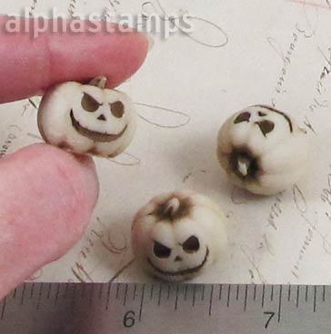 White Scary Jack-o-Lantern