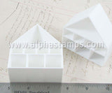 White Cubby House Bookcase Wide