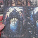 Gothic Windows, Gates & Doorways Background Papers Set