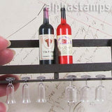 Mini Wall-Mounted Wine Glass Rack