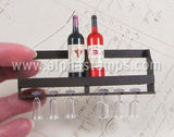 Mini Wall-Mounted Wine Glass Rack