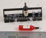 Mini Wall-Mounted Wine Glass Rack