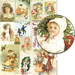 Winter Kids Collage Sheet