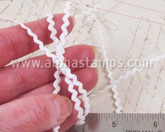 4mm White Ric Rac Trim