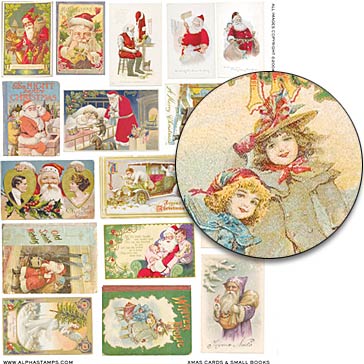 Xmas Cards & Small Books Collage Sheet