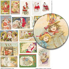 Xmas Cards & Small Books Collage Sheet