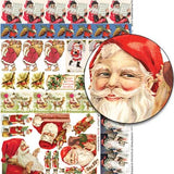 Christmas Stocking Stripes Collage Sheet