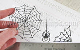 Black Spider & Webs Shape Set
