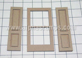 Dollhouse Windows with Shutters 1:12
