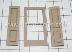 Dollhouse Windows with Shutters 1:12*