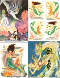1950s Mermaids Collage Sheet