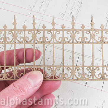 2.5 Inch Tall Wrought Iron Fence