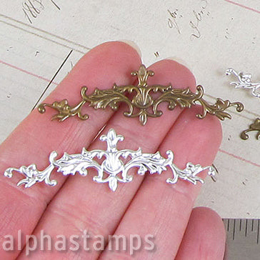 Fancy Fleur Filigree Header* | Alpha Stamps