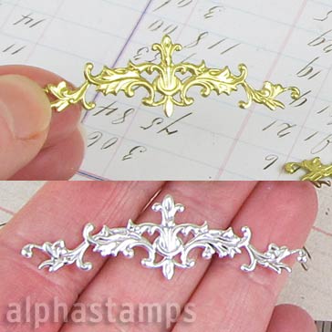 Fancy Fleur Filigree Header* | Alpha Stamps