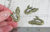 Double-Sided Bronze Mermaid Charms*