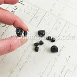 Tiny Black Stone Skull Beads