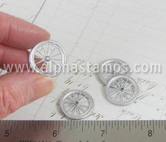 3/4 Inch Metal Wheels with Spokes*