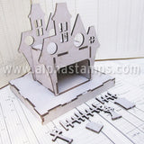 Tealight Haunted House Kit with Base