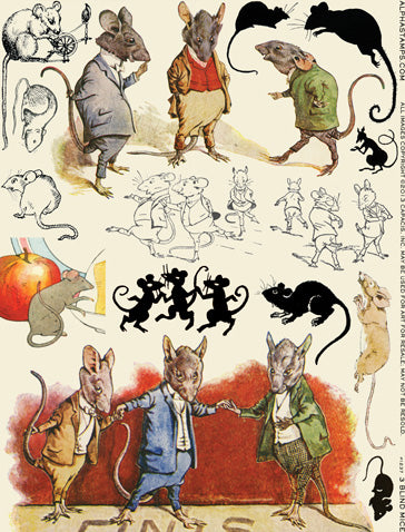 3 Blind Mice Collage Sheet