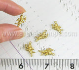 Small 3D Raw Brass Cupid Charm