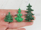 1 Inch Victorian Christmas Trees w Candles