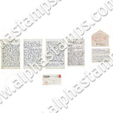 4 Inch Steamer Trunk - Damask Collage Sheet