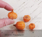 Mini Antiqued Pumpkins - Set of 4