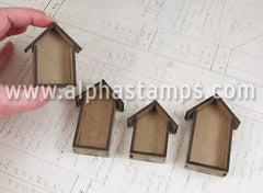 Tiny Little Shadowbox Houses 2 - Set of 2