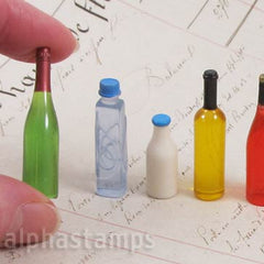 Set of 5 Mixed Kitchen Bottles - SOLD OUT