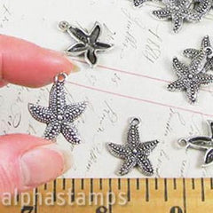 Antique Pewter Starfish Charm*