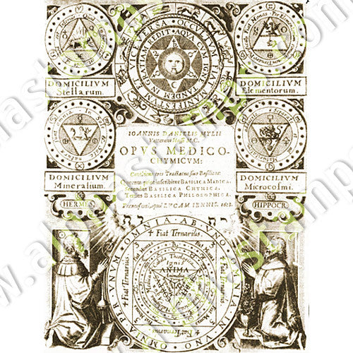 Alchemical Spheres Collage Sheet | Alpha Stamps