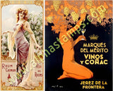 Art Nouveau Alcohol Posters Collage Sheet