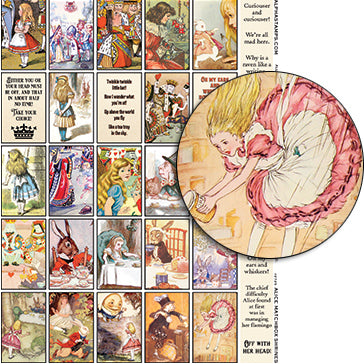 Alice Matchbox Shrines Collage Sheet