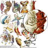 Alice's Wonderland Characters Collage Sheet
