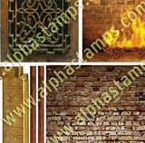 Antique Fireplace & Overmantle Facade Collage Sheet
