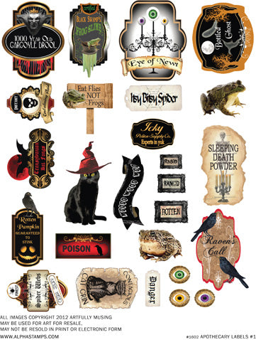 Apothecary Stickers, Apothecary Product