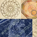 Astrology Backgrounds Collage Sheet