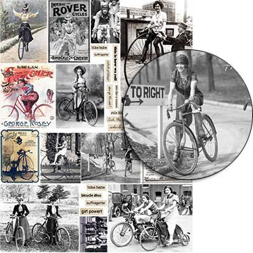 Bike Babes Collage Sheet