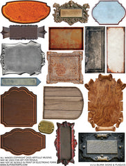Blank Signs & Plaques Collage Sheet