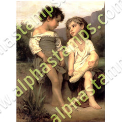 Bouguereau #3 (Children) Collage Sheet