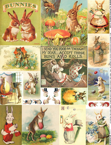 Bunnies Collage Sheet