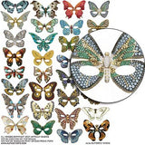 Butterfly Masks Collage Sheet