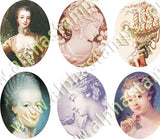 40x30mm French Ovals Half Sheet