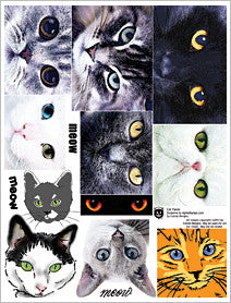 Cat Faces Collage Sheet