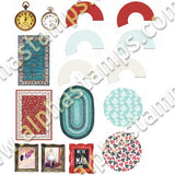 China Cabinet House Accessories Collage Sheet