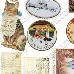 Chocolate Shop Collage Sheet
