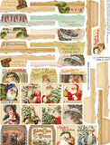 Christmas Tabs & Text Collage Sheet